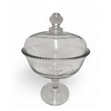 Vtg Footed Compote