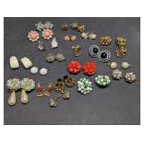 Vintage Costume Jewelry Earrings