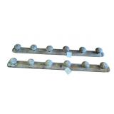 2 Wall Mount Wood Coat Racks