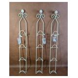 3 NOS Wall Mounted Plate Racks with Mounting