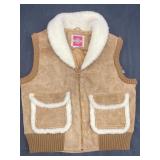LADIES LEATHER VEST BY MS. PIONEER SIZE 12