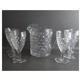 Fostoria American Large Flat Side Pitcher Ice Lip