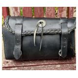 Leather Motorcycle Tool Bag Luggage Bag Fork Bag