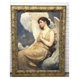 Large Art Print Winged Figure by Thayer / TM