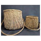 NOS Nesting Woven Gathering Baskets