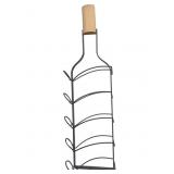 Wall Mount Oswego Metal & Wood Wine Rack