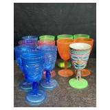 8 PLASTIC TIKI CUPS & 4 MONKEY CUPS