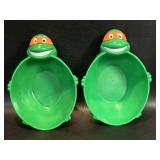 1990 Teenage Mutant Ninja Turtles cereal bowls 2