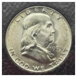 1953 D FRANKLIN SILVER HALF DOLLAR