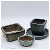3- TOKONAME BONSAI TREE POTS