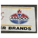 Amoco & McDonalds Banner , Heavy Material , 8 Ft.