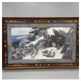 LE Print Philip R Goodwin 'Caught in the Wolves'