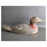 Farmhouse Vintage Carved Duck Decoy Sculpture