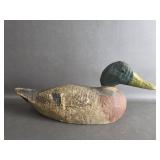 Farmhouse Vintage Carved Duck Decoy Sculpture