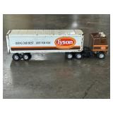 Vintage Metal Toy Truck Tyson Semi & Trailer ,