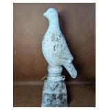 21' Terracotta Bird Figure with Distressed Finish