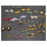 Collection of Costume Jewelry Earrings