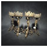 4 NWT Ornate Wrought Iron Candle Holders