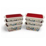 (6) Pioneer Woman Mini Loaf Pans