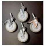 Nexel Casters 5' x 1.25' Steel & Polyurethane Set