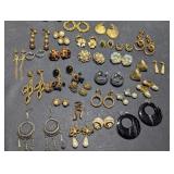 Collection of Vintage Earrings, Clip on & Pierced