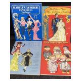 4 VINTAGE NOS PAPER DOLL BOOKS PRINCESS DIANA,