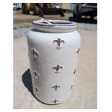 NOS With Box, K&K Interiors Ceramic Fleur De Lis