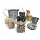 Home Decor Tins Pitchers Etc