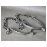 Pair of Star Calvary ? Steel Silver Spurs