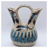 NAVAJO SIGNED MARILYN WEDDING VASE 5.25' TALL