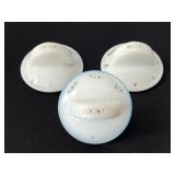 Vintage White Milk Glass Stove Knobs