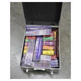 Aluminum Case of Fireworks for July 4th Party