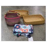 Elephant Grass Woven African Basket ++