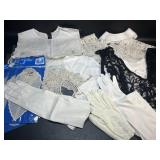 Vintage Ladies Gloves 1 Kid, and Collars ,