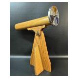 Handmade Wood Kaleidoscope on Stand w/ 2 Stained