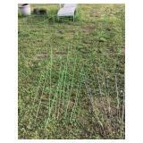TEN 42 IN. TOMATO CAGES 7 GREEN COATED & 3
