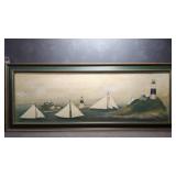 Large David Carter Brown 'Sailing Ships II' Print