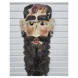 Mexican Guerrero Painted Copper Barbone Mask