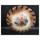 Vtg Farmhouse Decor Chickens on Saw Blade