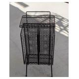 MCM RICHARD GALEF METAL MESH TELEPHONE STAND 22'