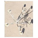 CHANDELIER 5 CANDLESTICK HOLDERS SHABBY CHIC 22'