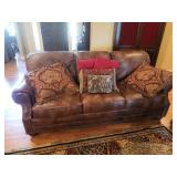 Trump Home Luxury Leather Sofa Couch