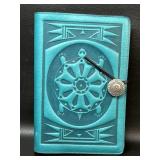 Oberon Designs Refillable Leather Teal  Journal ,