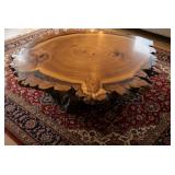 Live Edge Resin Coffee Table with Cypress Knee