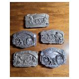 Vtg  Ames Tools Advertising Belt Buckles