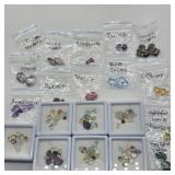 VARIOUS GEMSTONES: AMETHYST, AGATES, RHODOLITE,