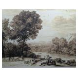 Engraved Print Beauties of Claude Lorraine 1825