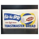Vtg Toastmaster Bread Advertising Board