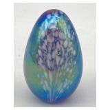 GLASS EYE STUDIO ART GLASS EASTER EGG