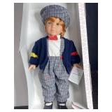GOTZ PORCELAIN DOLL BRIAN 1991 W/ BOX LIKE NEW